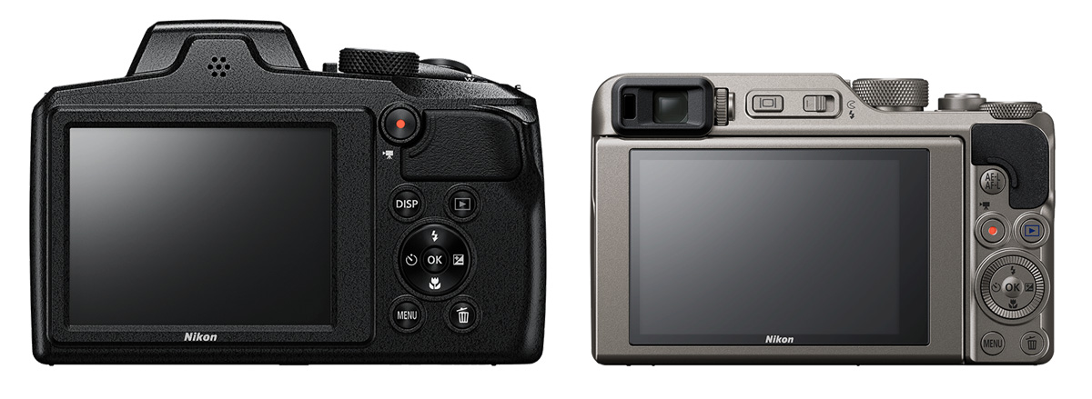 Ecrans du Nikon b600 et a1000
